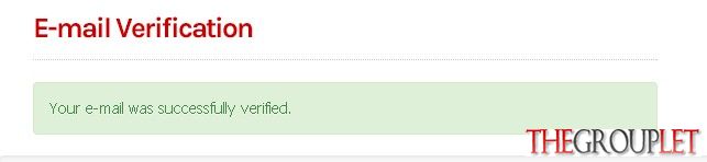 E-mail Verification