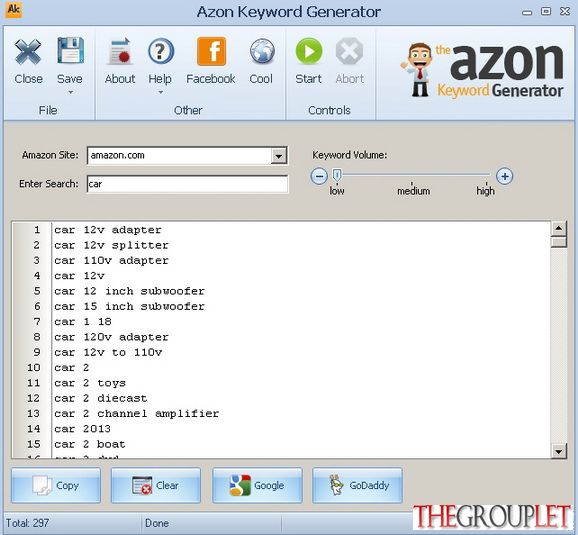 Azon Keyword Generator