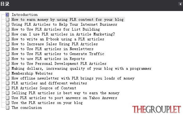 PLR Index 